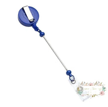 Load image into Gallery viewer, Badge Reels Retractable Holder With Belt Clip &amp; Bead Bar Beadable
