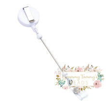 Load image into Gallery viewer, Badge Reels Retractable Holder With Belt Clip &amp; Bead Bar Beadable
