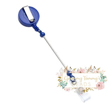 Load image into Gallery viewer, Badge Reels Retractable Holder With Belt Clip &amp; Bead Bar Beadable
