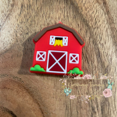 Barn Silicone Bead - Focal