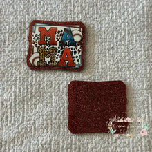 Load image into Gallery viewer, Baseball MaMa - Red Glitter Flatback Glitter Flatback
