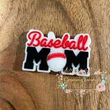 Load image into Gallery viewer, Baseball Mom Silicone Bead - Focal
