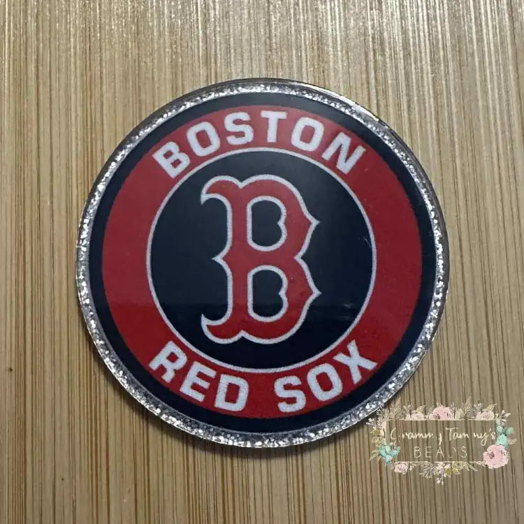 Red Sox Silver Glitter Flatback Glitter Flatback
