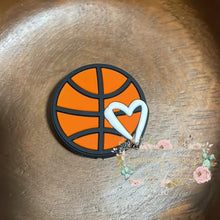 Load image into Gallery viewer, Basketball Love Silicone Focal Bead
