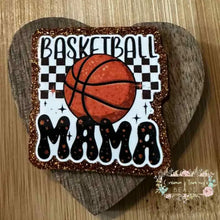 Load image into Gallery viewer, Basketball Mama - Brown Glitter Flatback Glitter Flatback

