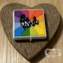 Load image into Gallery viewer, Be Kind Silicone Focal Bead - One Count Silicone Focal Bead
