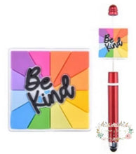 Load image into Gallery viewer, Be Kind Silicone Focal Bead - One Count Silicone Focal Bead
