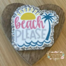 Load image into Gallery viewer, Beach Please #2 Glitter Flatback Glitter Flatback

