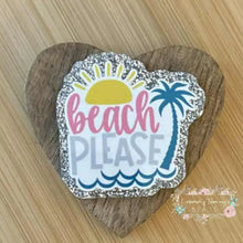 Load image into Gallery viewer, Beach Please #2 Glitter Flatback Glitter Flatback
