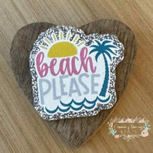 Load image into Gallery viewer, Beach Please #2 Glitter Flatback Glitter Flatback
