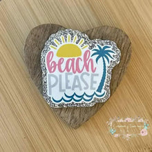 Load image into Gallery viewer, Beach Please #2 Glitter Flatback Glitter Flatback

