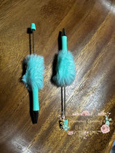 Load image into Gallery viewer, Beadable Fluffy Pen - Mint Green
