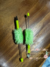 Load image into Gallery viewer, Beadable Fluffy Pen - Pastel Green
