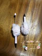 Load image into Gallery viewer, Beadable Fluffy Pen - Powder Pink
