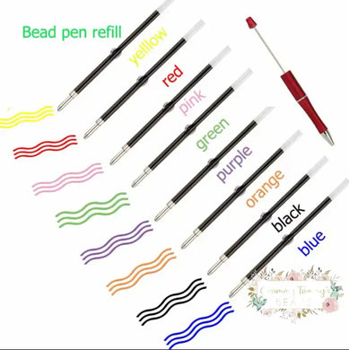 Beadable Pen Refill 1.0mm - Assorted Colors Available - 5 Count Beadable Pen Refils