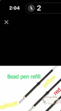 Load image into Gallery viewer, Beadable Pen Refill 1.0mm - Assorted Colors Available - 5 Count Beadable Pen Refils
