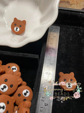 Load image into Gallery viewer, Focal - Brown Bear Silicone Bead
