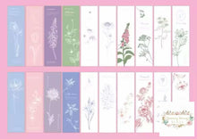 Load image into Gallery viewer, Beautiful Embossed 20Pcs/Box Paper Bookmarks Natural Plant Flowers Pink Bookmark Set
