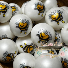 Load image into Gallery viewer, Bees 20Mm Acrylic Bubblegum Bead Beads
