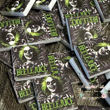 Load image into Gallery viewer, Beetlejuice Square Silicone Focal Bead Silicone Square Bead
