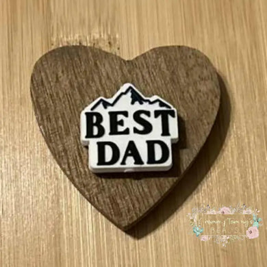Best Dad Silicone Focal Bead Silicone Focal Bead
