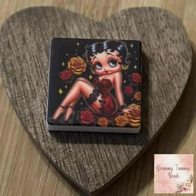 Betty Boop Silicone Focal Bead Silicone Focal Bead
