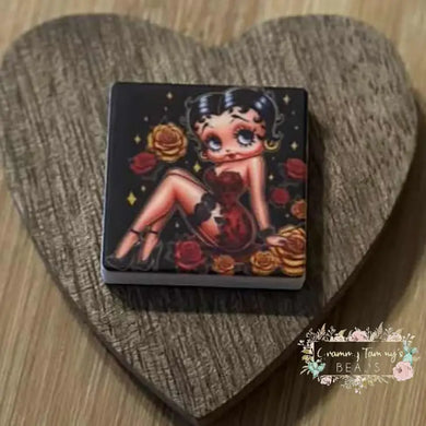 Betty Boop Silicone Focal Bead Silicone Focal Bead