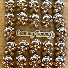 Load image into Gallery viewer, Gingerbread Santa - Silicone Focal Beads

