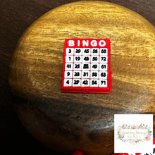 Load image into Gallery viewer, Bingo - Red Silicone Focal Bead
