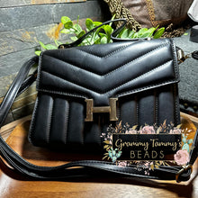 Load image into Gallery viewer, Black Leather Handbag Purse
