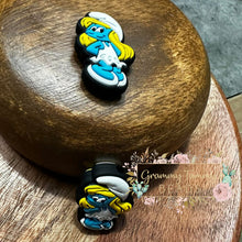 Load image into Gallery viewer, Blue Girl Silicone Focal Bead Beads
