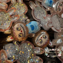 Load image into Gallery viewer, Blue Glitter Shaker Flatback Glitter Flatback
