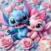 Load image into Gallery viewer, Blue man &amp; Pink Girl Square Silicone Focal Bead Silicone Square Bead

