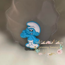 Load image into Gallery viewer, Blue Man Silicone Focal Bead
