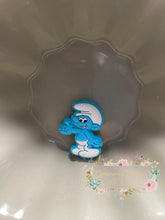 Load image into Gallery viewer, Blue Man Silicone Focal Bead
