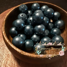 Load image into Gallery viewer, Prussian Blue Pearl 15Mm Silicone Bead Round Beads
