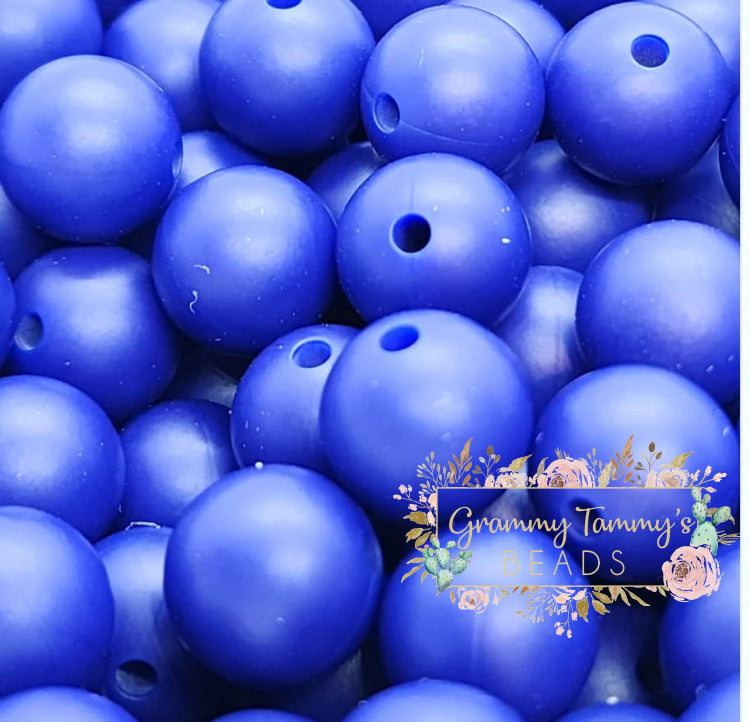 Blue - Royal 12Mm Silicone Bead