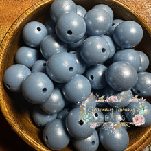 Load image into Gallery viewer, Blueish Grey Pearl 15Mm Silicone Bead
