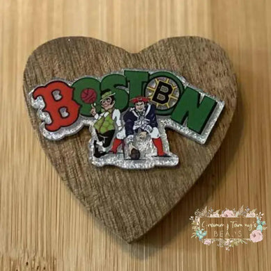 Boston Sports - Silver Glitter Flatback Glitter Flatback