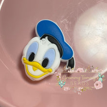 Load image into Gallery viewer, Boy Duck Silicone Focal Bead
