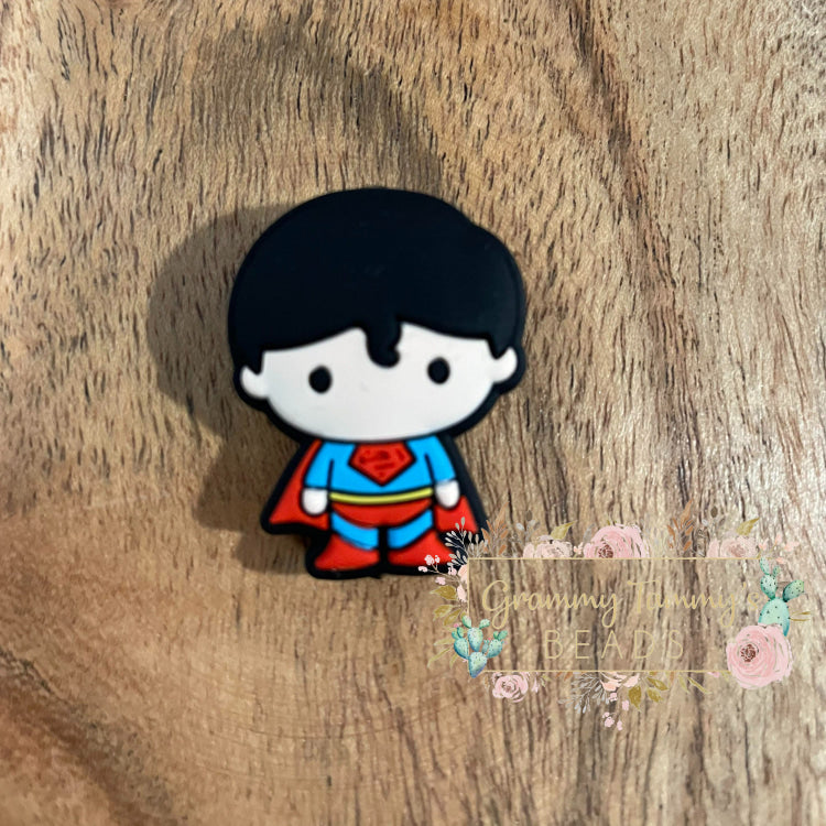 Boy Hero Silicone Focal Bead