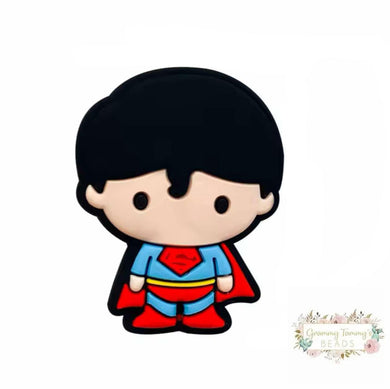 Boy Hero Silicone Focal Bead