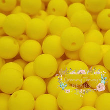 Load image into Gallery viewer, Bright Yellow 12Mm Silicone Bead
