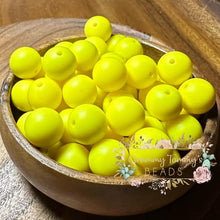 Load image into Gallery viewer, Bright Yellow 12Mm Silicone Bead
