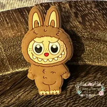 Load image into Gallery viewer, Brown Labubu Standing Silicone Focal Bead Silicone Focal Bead
