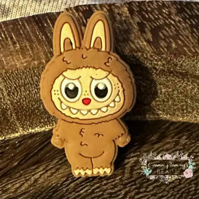 Brown Labubu Standing Silicone Focal Bead Silicone Focal Bead