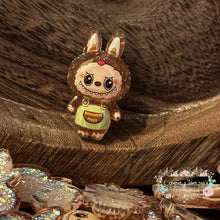Load image into Gallery viewer, Brown Lububu Glitter Shaker Flatback Glitter Flatback
