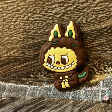 Brown Lububu Silicone Focal Bead Silicone Focal Bead
