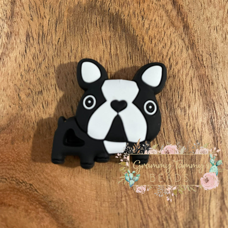 Bull Dog - Silicone Focal Bead