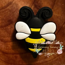 Load image into Gallery viewer, Bumble Bee Silicone Focal Bead Beads
